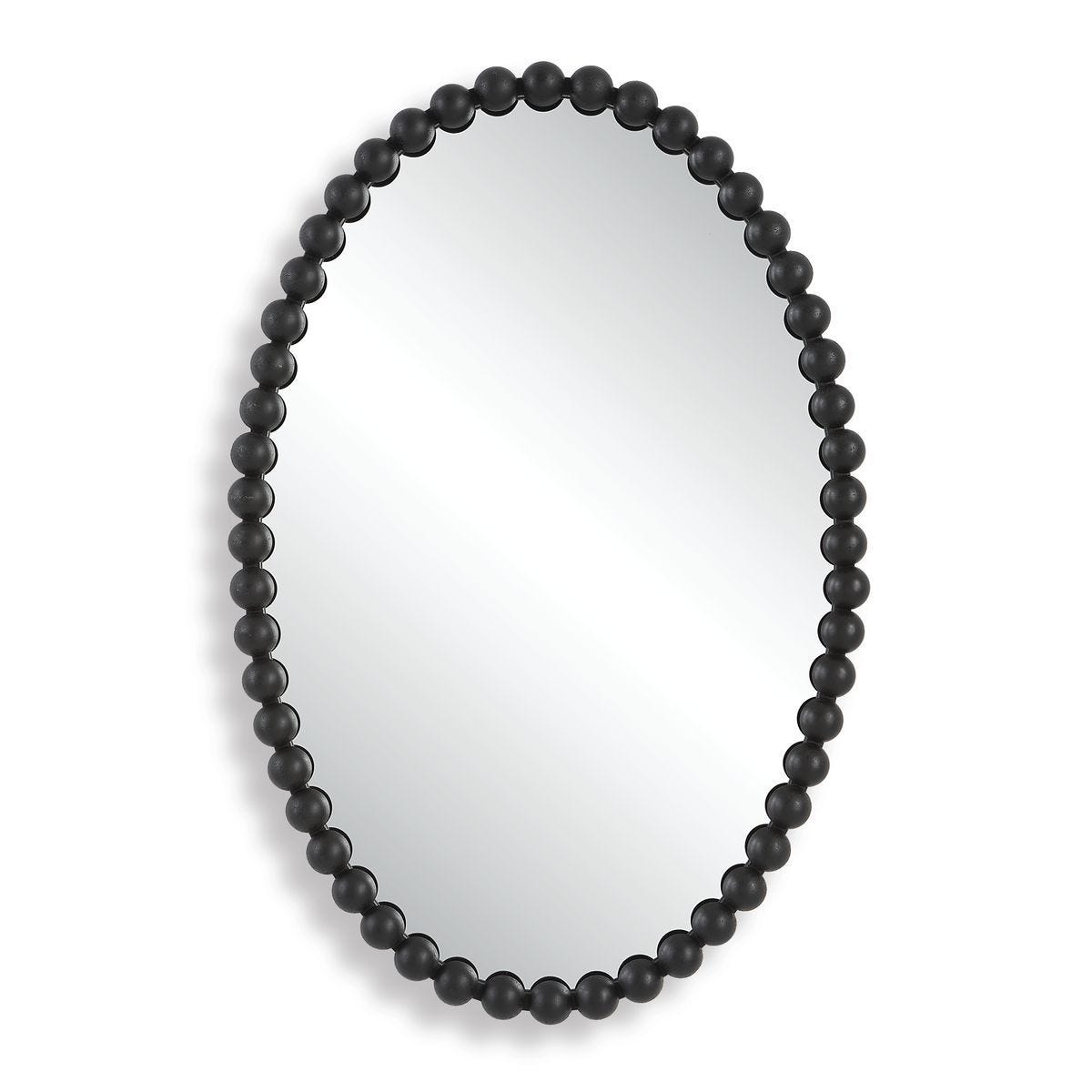 Serna Oval Mirror, Black – Mirrors by Uttermost | Sutter & Vale