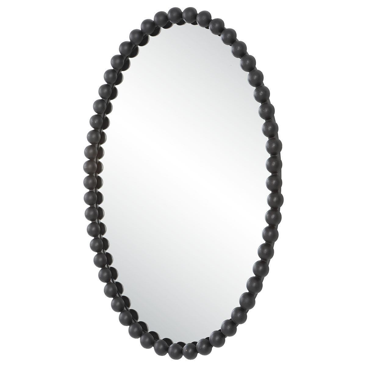 Serna Oval Mirror, Black – Mirrors by Uttermost | Sutter & Vale