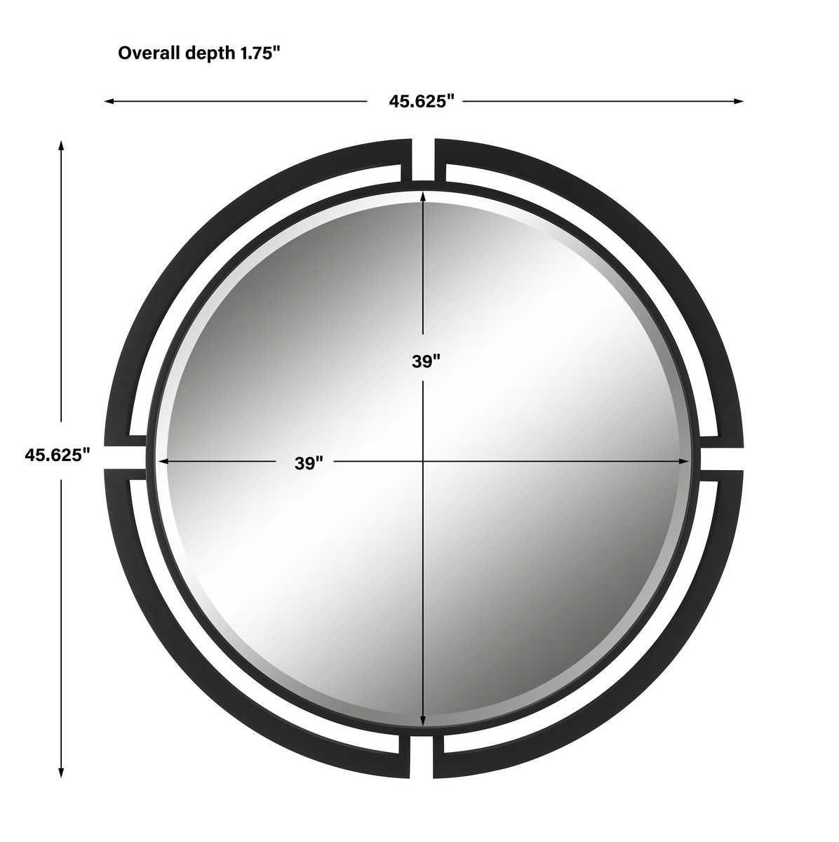 Quadrant Round Mirror – Mirrors by Uttermost | Sutter & Vale