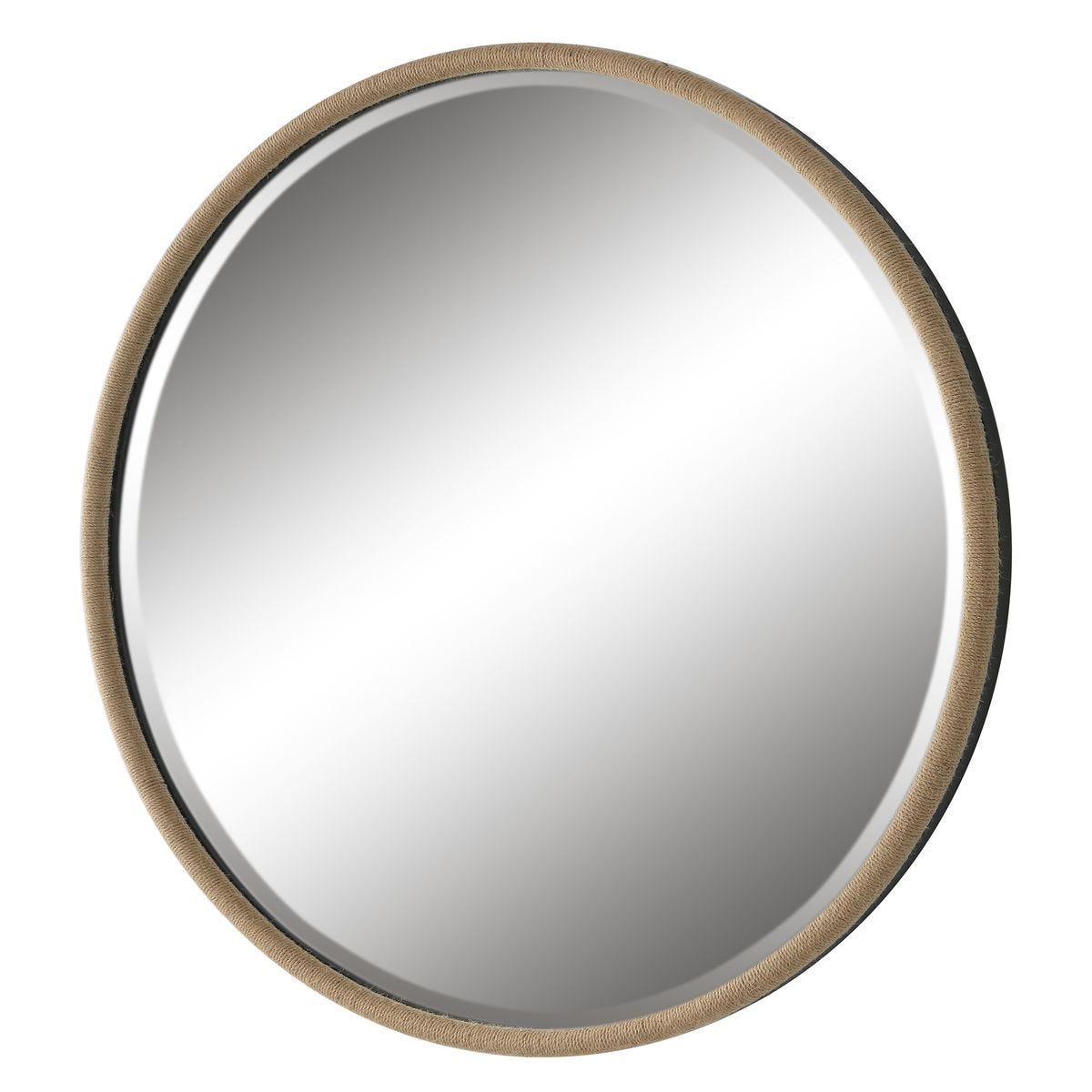 Ranchero Round Mirror, Natural – Mirrors by Uttermost | Sutter & Vale