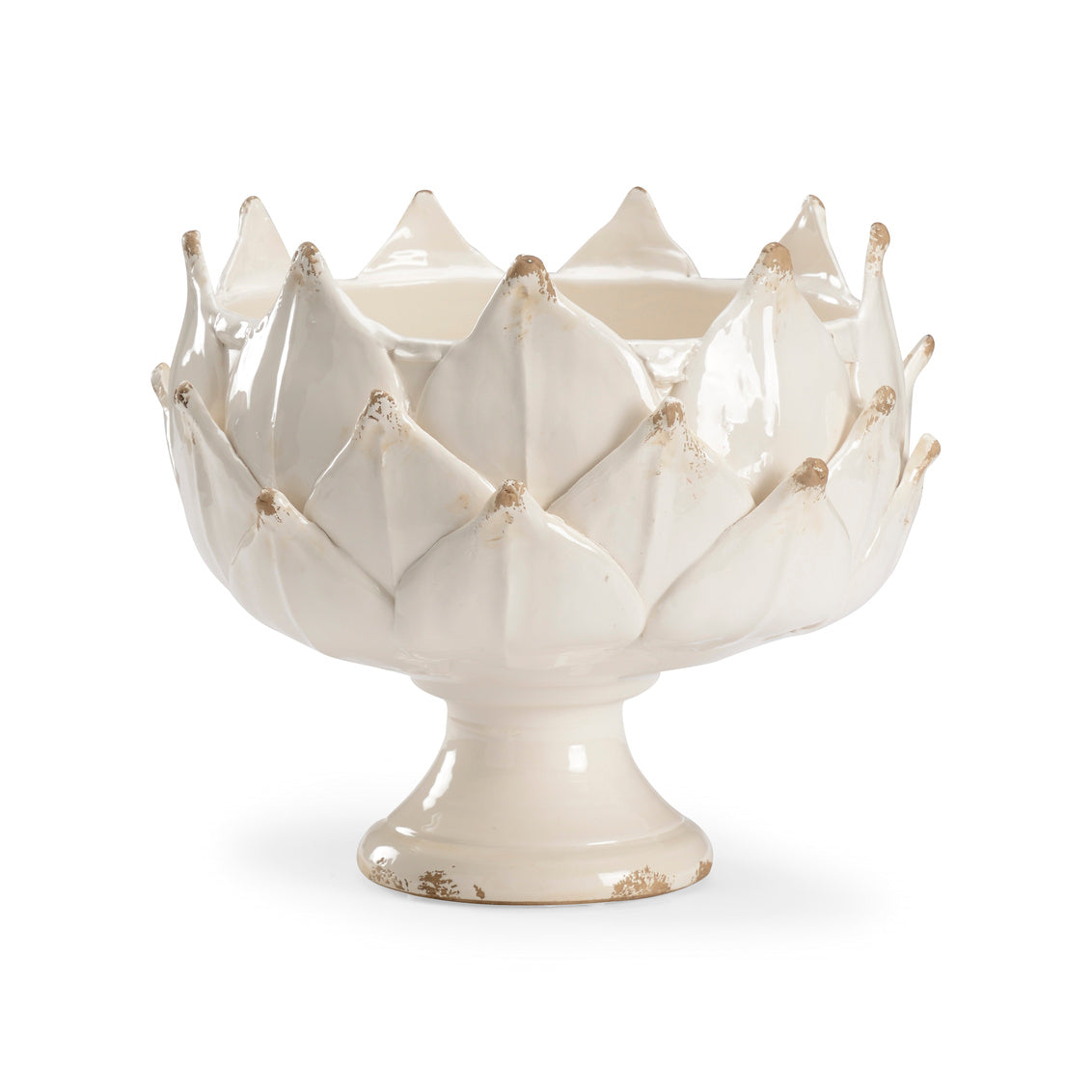 White Leaf Vase in 12 / Porcelain - Chelsea House