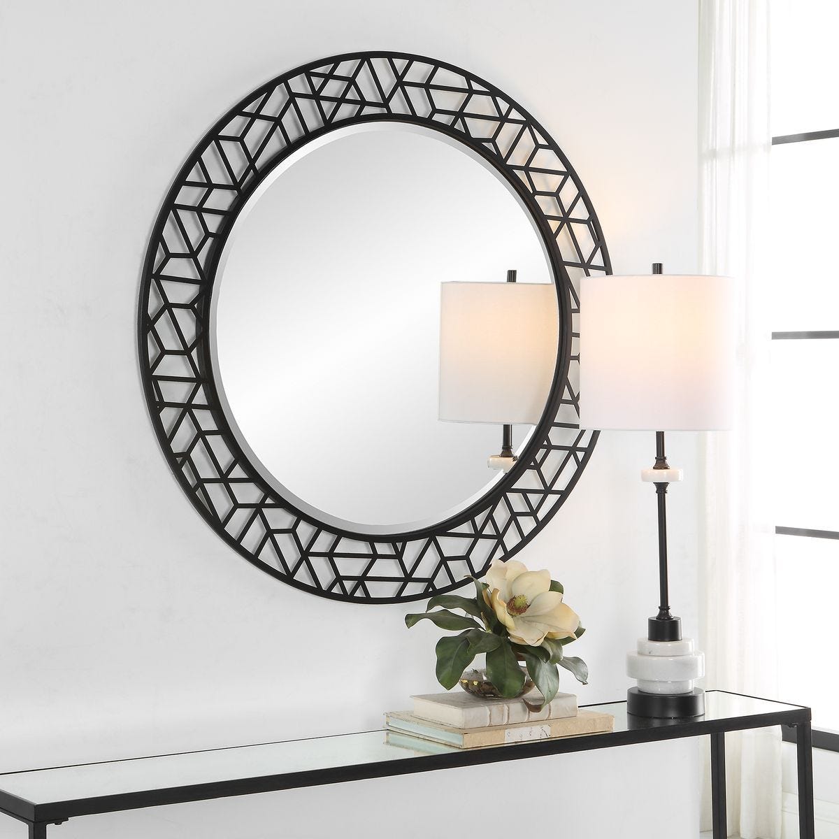 Mosaic Round Mirror – Mirrors by Uttermost | Sutter & Vale