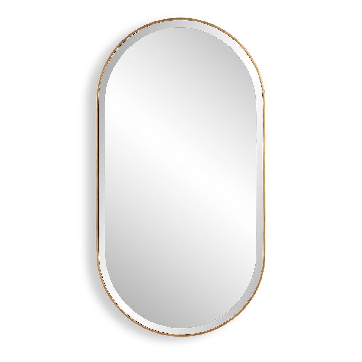 Lago Oval Mirror, Gold – Mirrors by Uttermost | Sutter & Vale