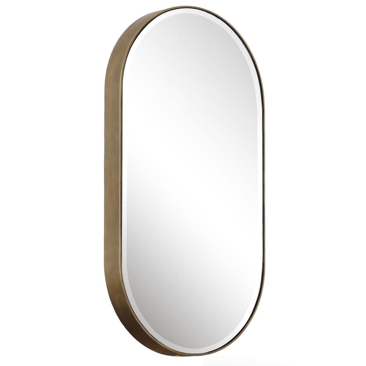 Lago Oval Mirror, Gold – Mirrors by Uttermost | Sutter & Vale