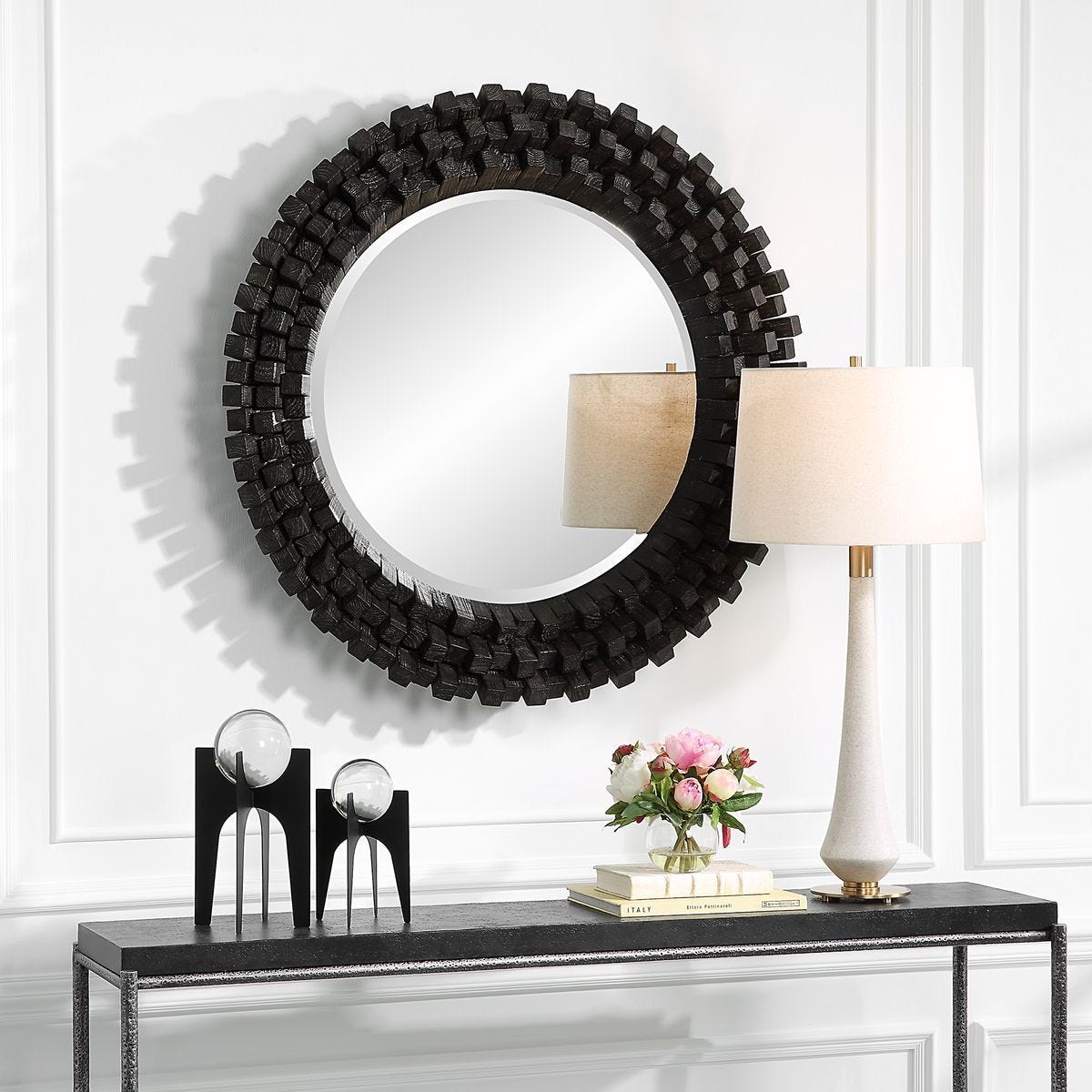Circle of Piers Round Mirror – Mirrors by Uttermost | Sutter & Vale