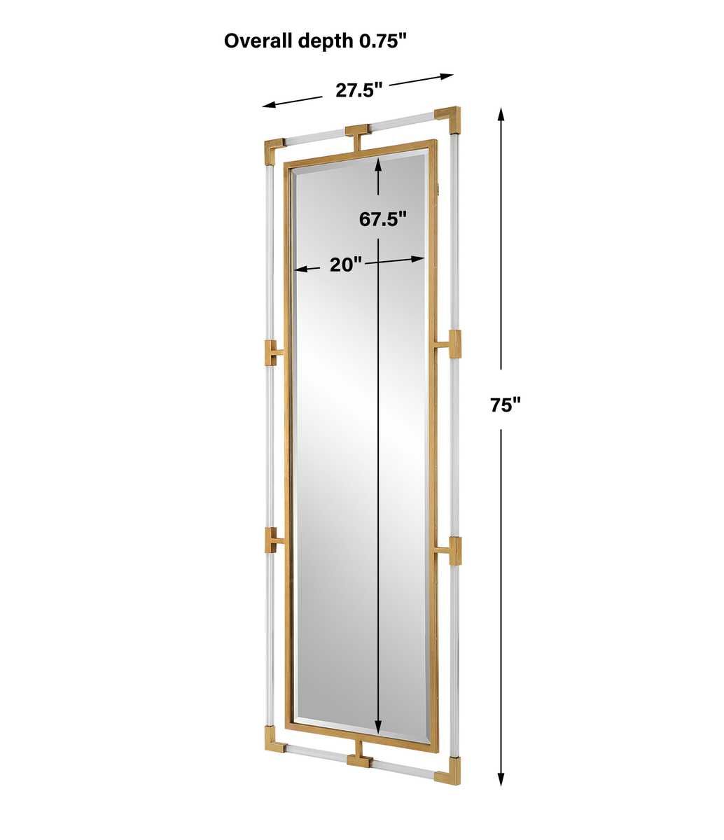 Balkan Tall Mirror, Gold – Mirrors by Uttermost | Sutter & Vale