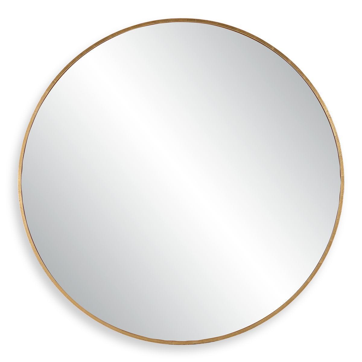 Junius Large Round Mirror, Gold – Mirrors by Uttermost | Sutter & Vale