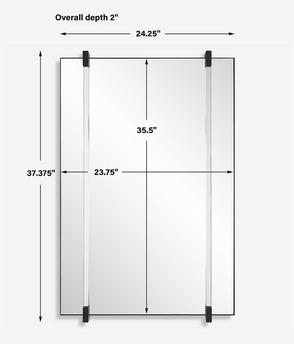 Ladonna Mirror, Black – Mirrors by Uttermost | Sutter & Vale