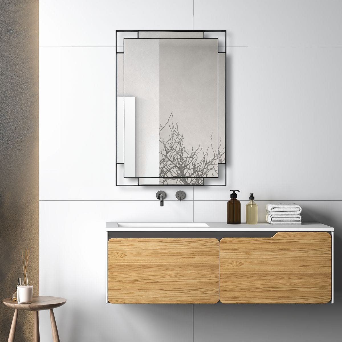 Stellan Mirror, Black – Mirrors by Uttermost | Sutter & Vale