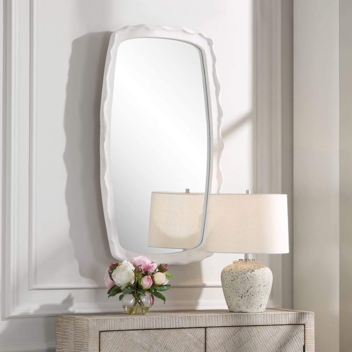 Marbella Mirror, White – Mirrors by Uttermost | Sutter & Vale