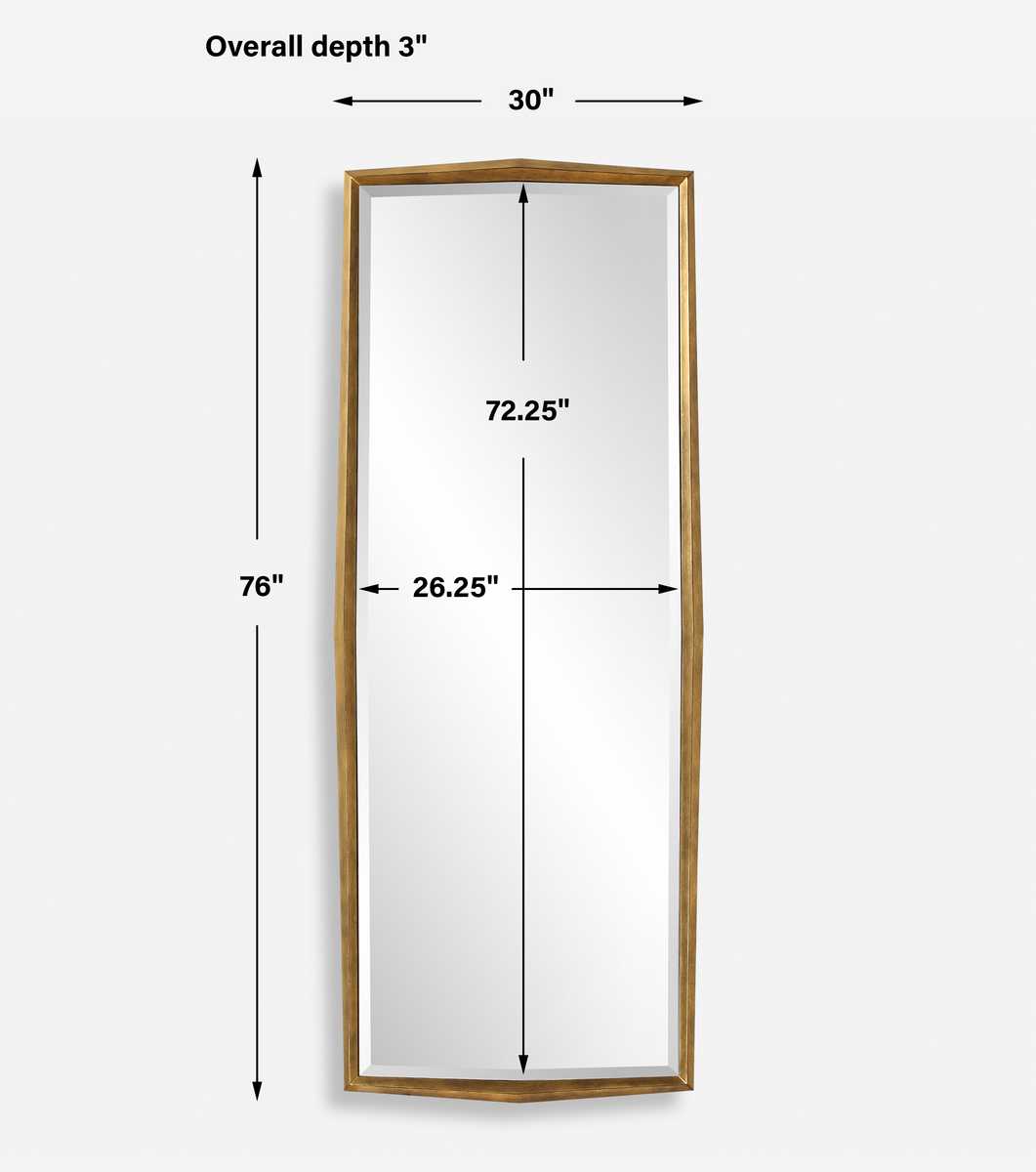 On Point Tall Mirror, Gold