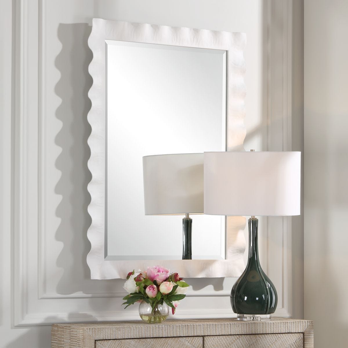 Haya Mirror, White – Mirrors by Uttermost | Sutter & Vale