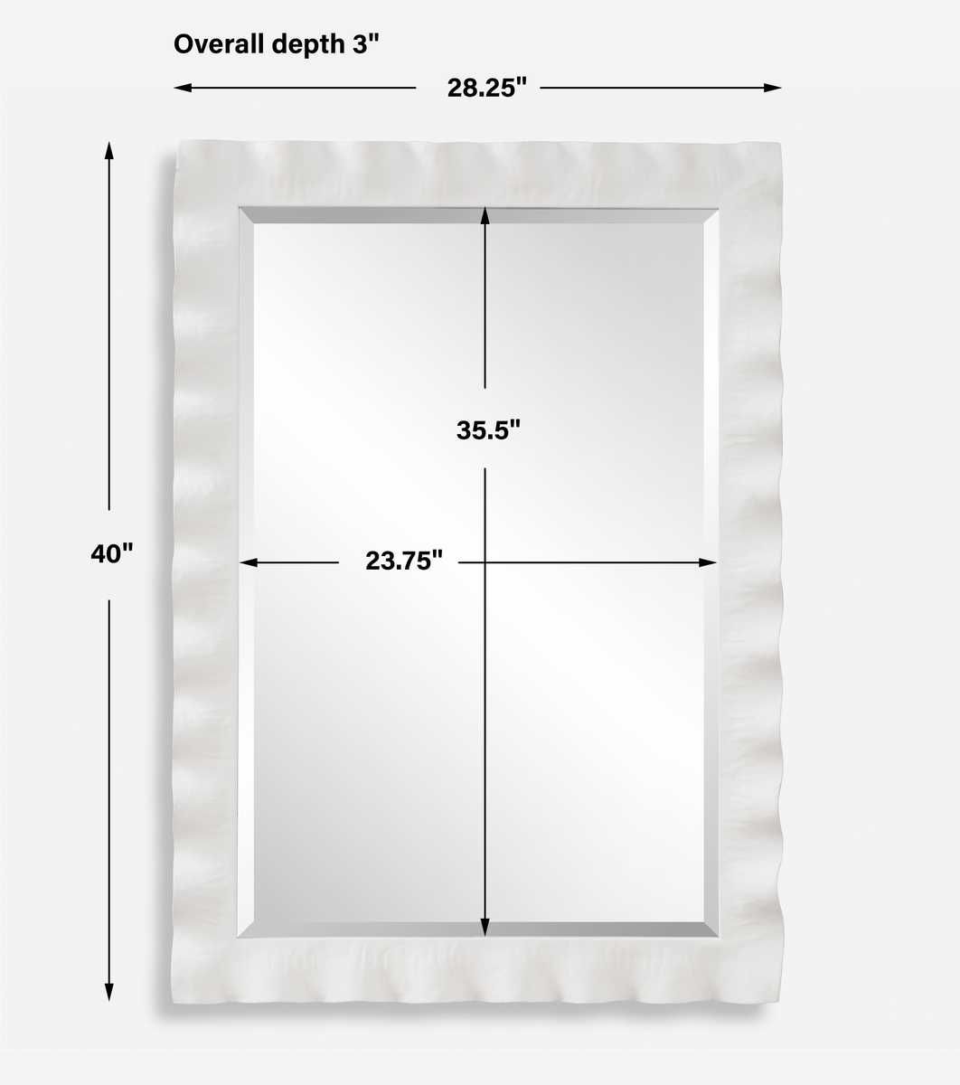 Haya Mirror, White – Mirrors by Uttermost | Sutter & Vale