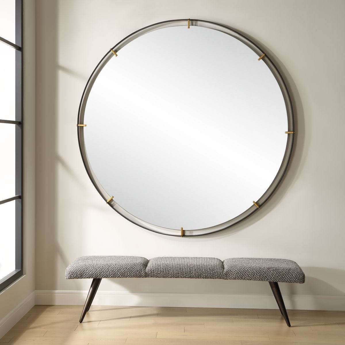 Grand Pendulum Round Mirror – Mirrors by Uttermost | Sutter & Vale