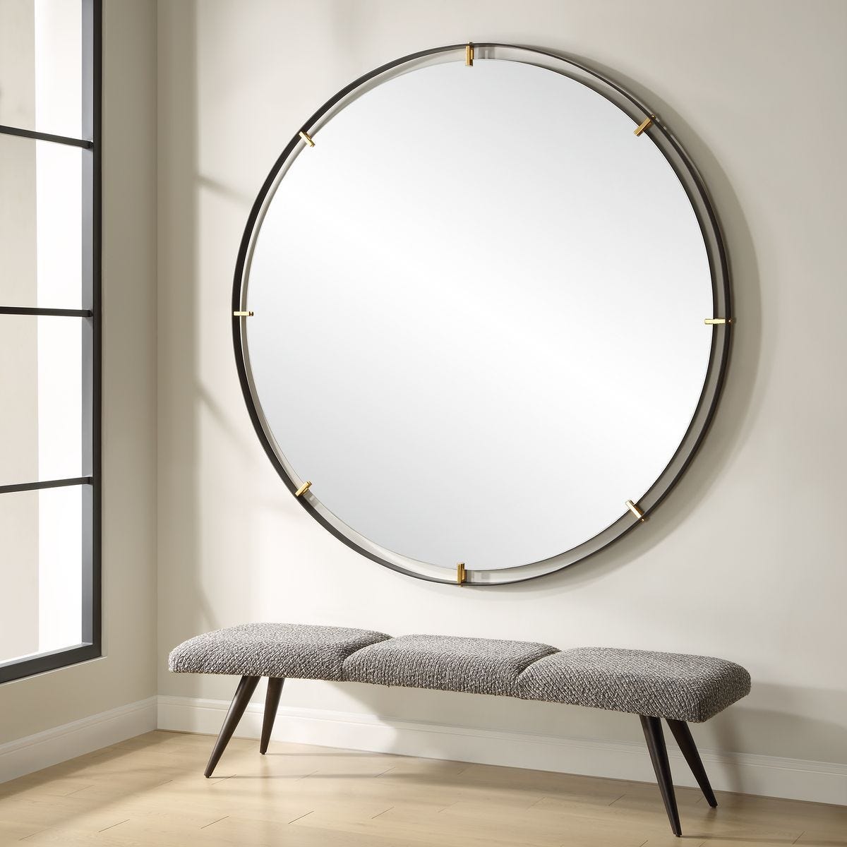 Grand Pendulum Round Mirror – Mirrors by Uttermost | Sutter & Vale