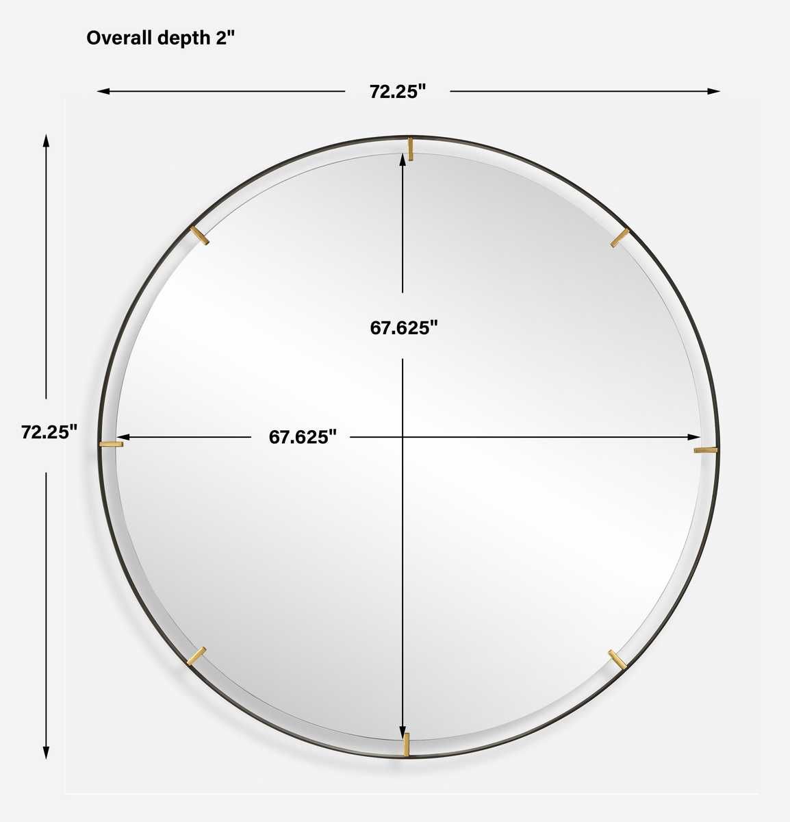 Grand Pendulum Round Mirror – Mirrors by Uttermost | Sutter & Vale