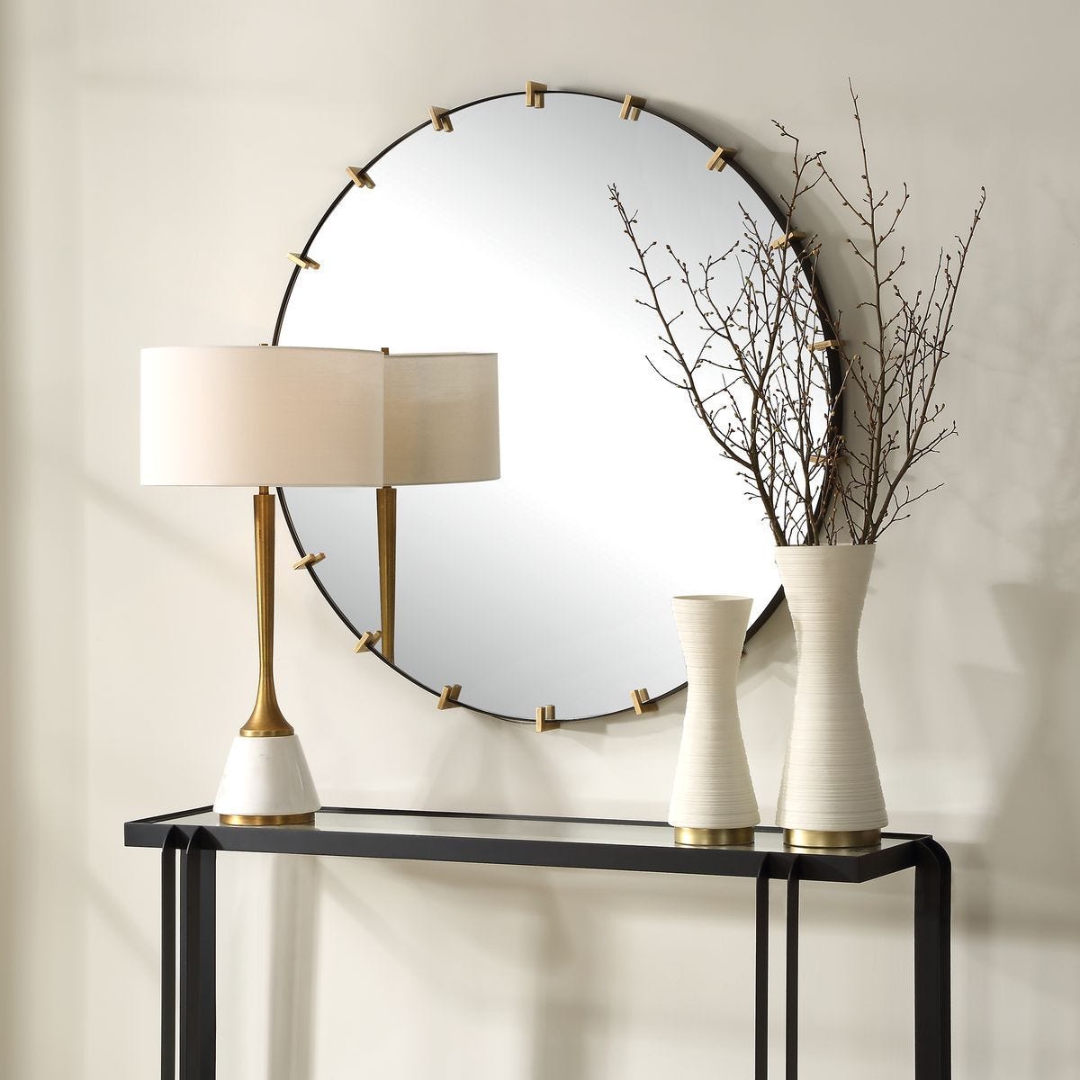 Pali Round Mirror – Mirrors by Uttermost | Sutter & Vale