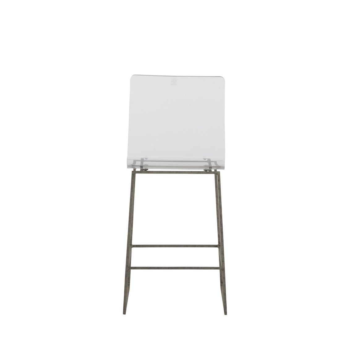 King 24.75' Counter Height Stool - Silver