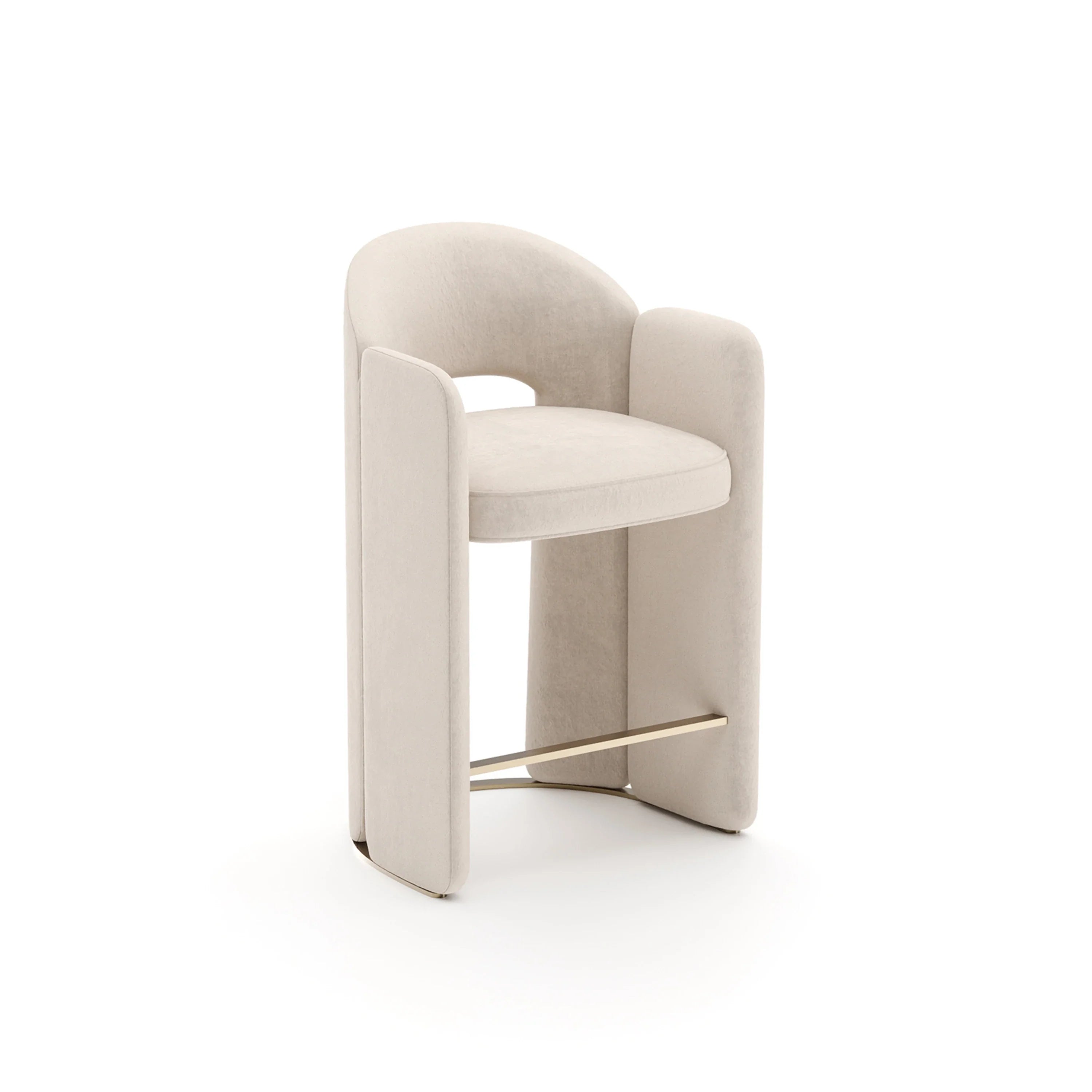 Overlap Counter Stool Ivory – Bar & Counter Stools by Caracole | Sutter & Vale