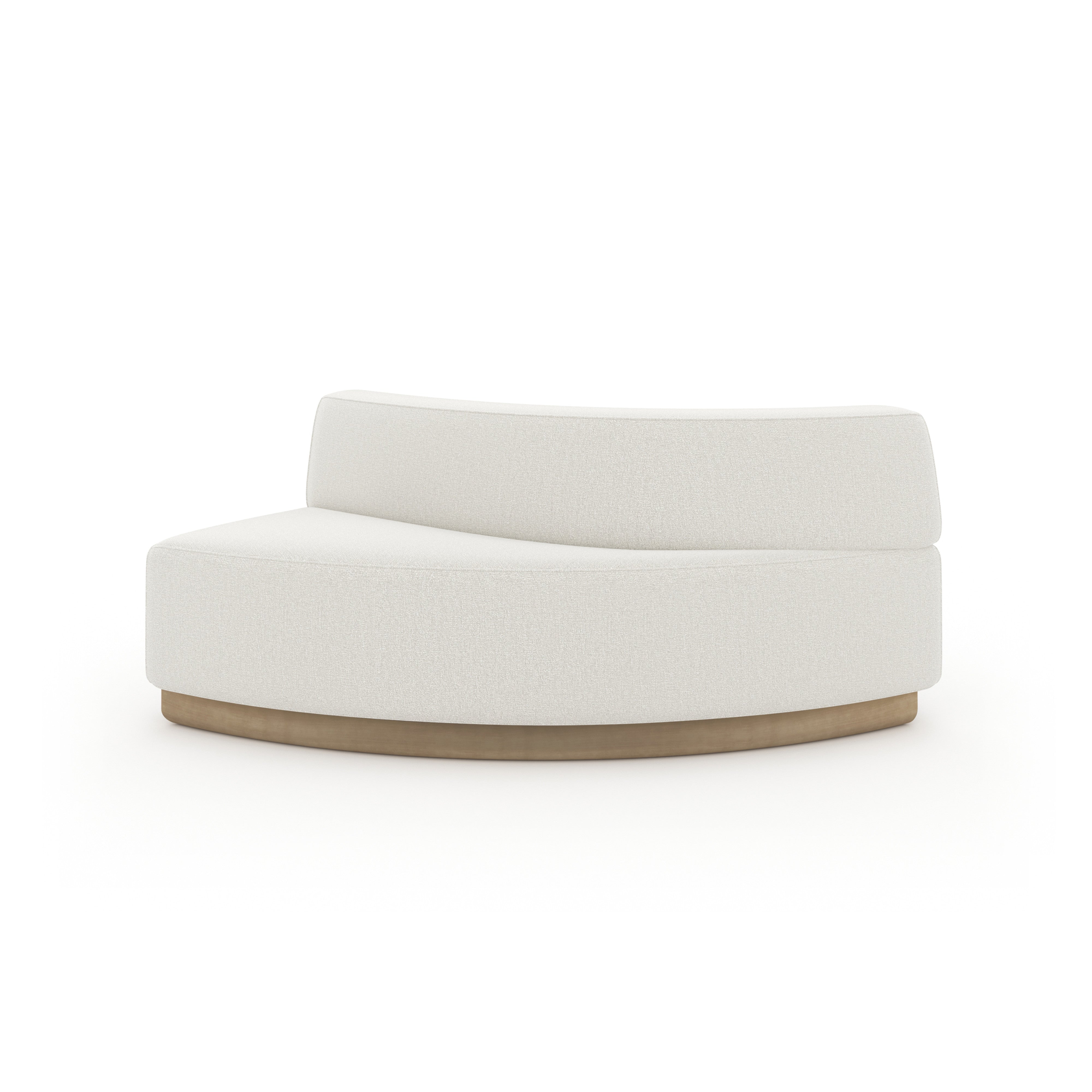 Crescent Armless Loveseat