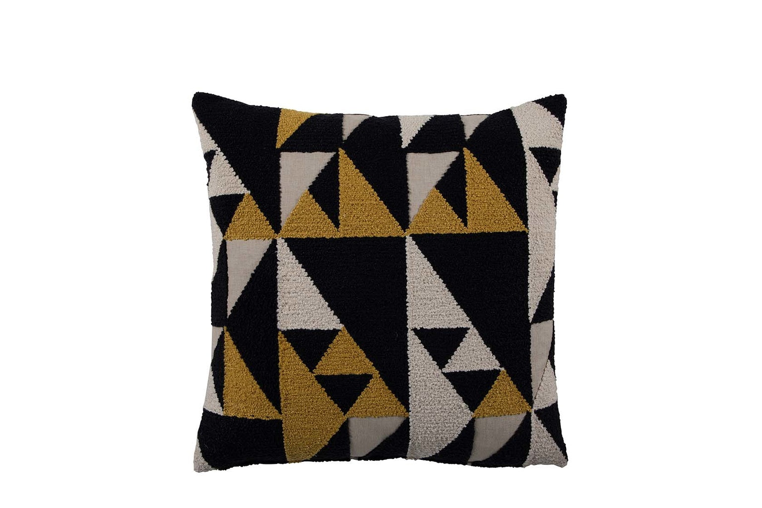 Geo Mustard Feather 26x26