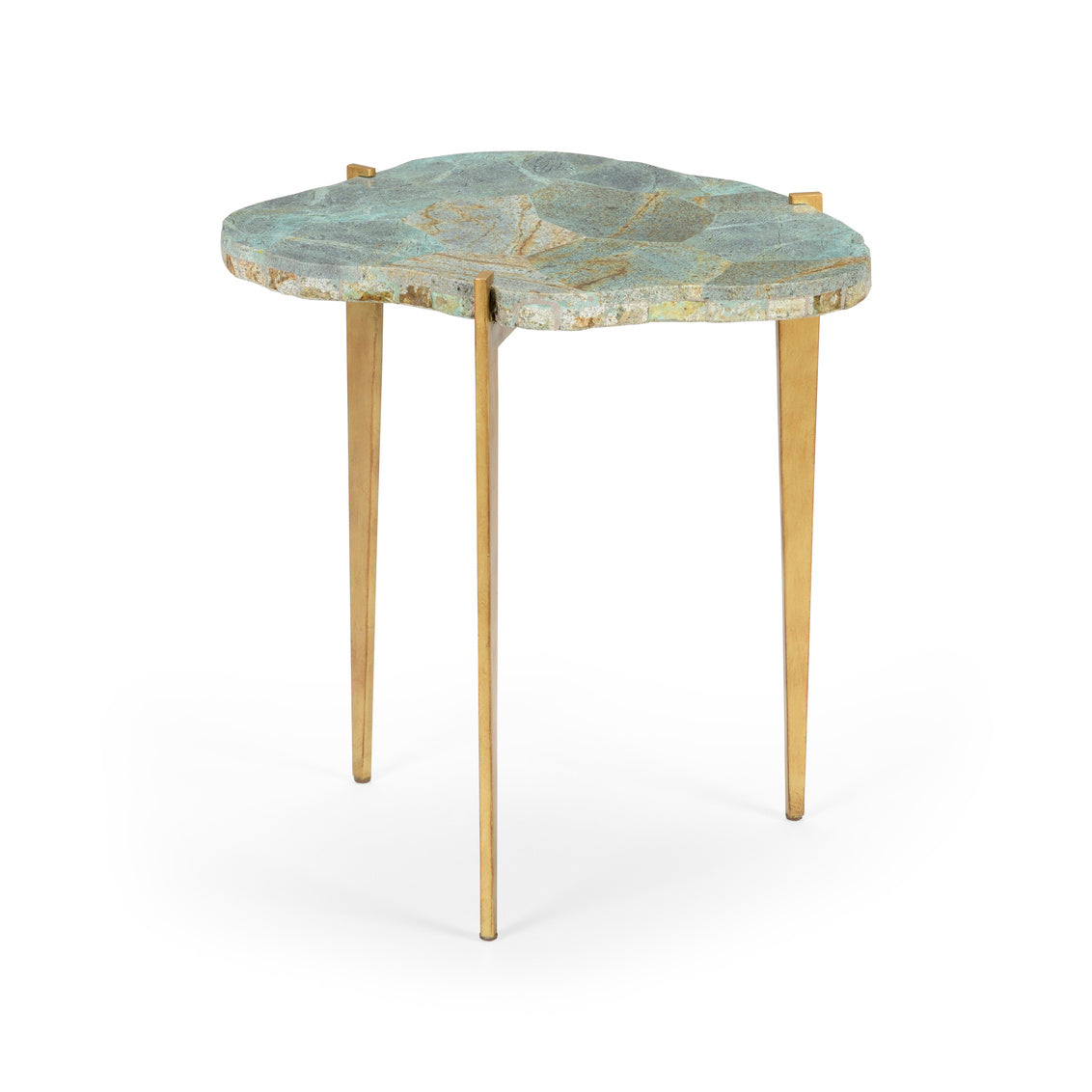 Philippine Malachite Table in 20 / Iron - Chelsea House