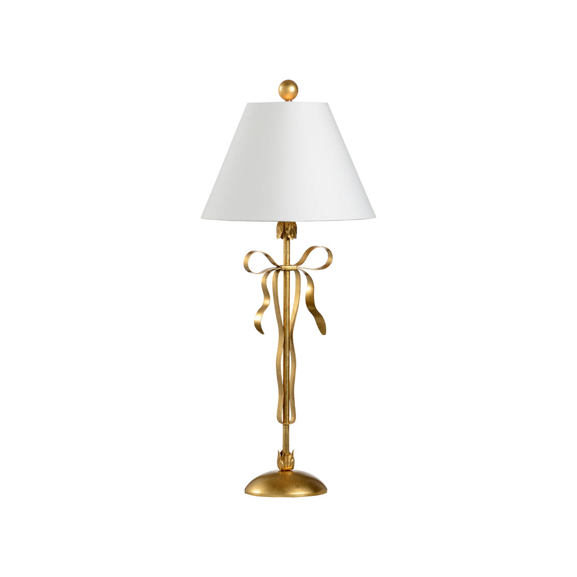 Bow Lamp - Gold in 29.5 / Iron - Chelsea House