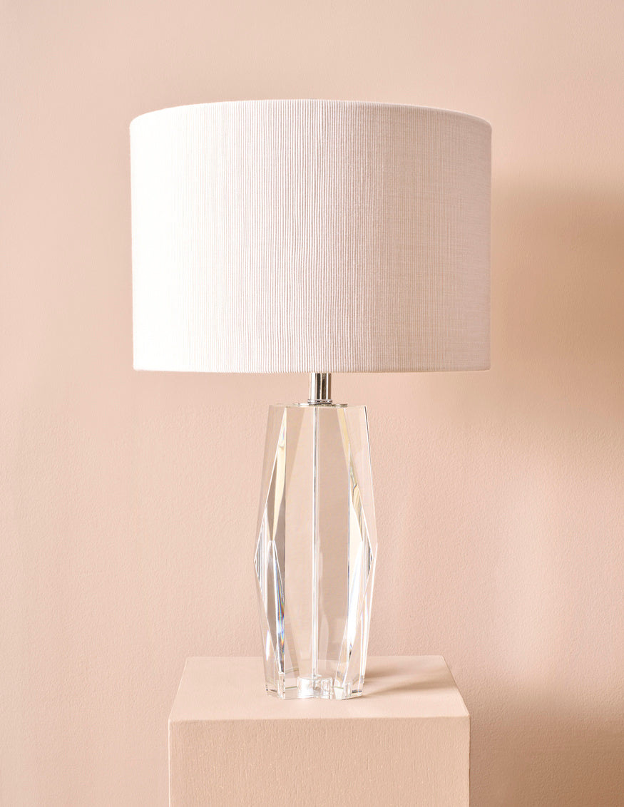 Emilia Crystal Table Lamp in Clear / Crystal - Chelsea House