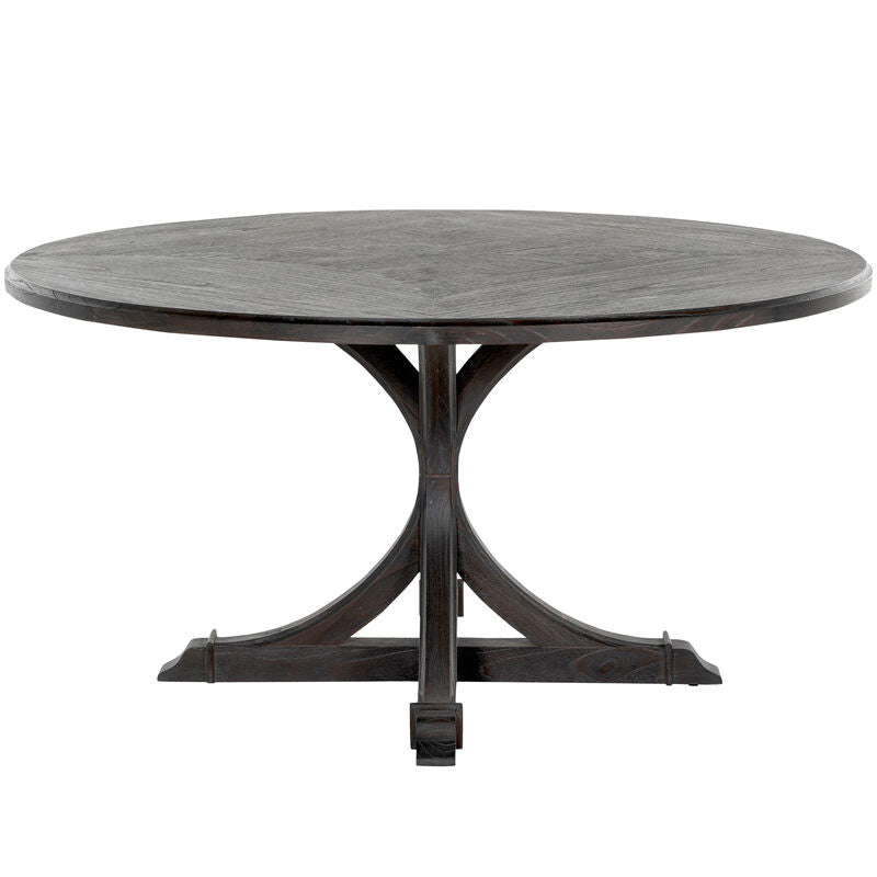 Adams Round Dining Table - Dark