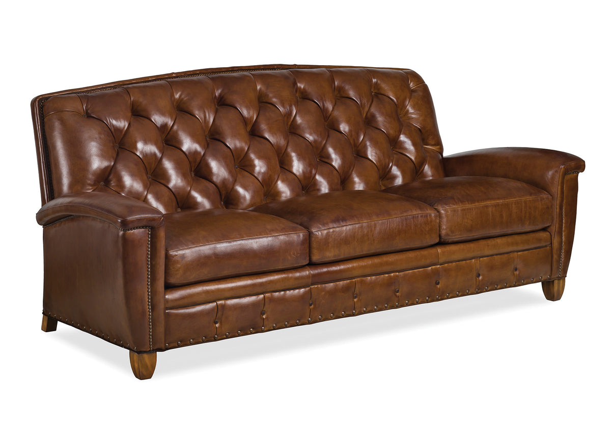 French Curve Tufted Sofa