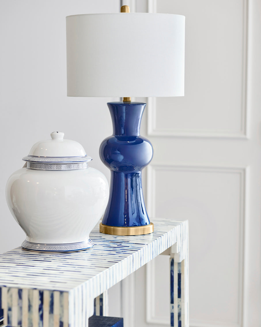 Bone Inlay Console - Blue