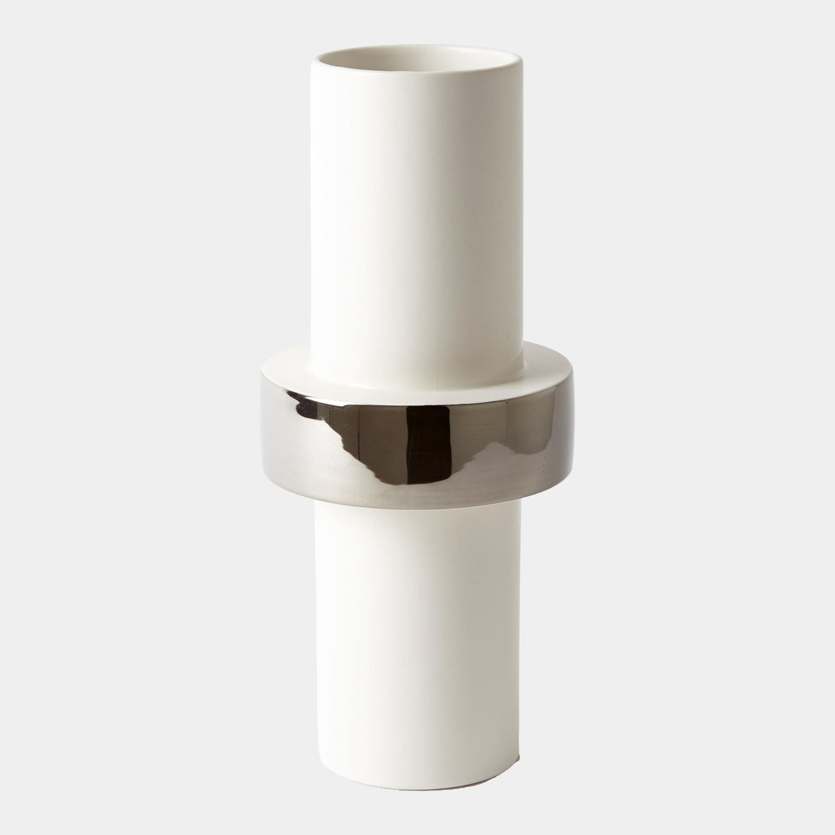 Silver Ring Vase-Mid