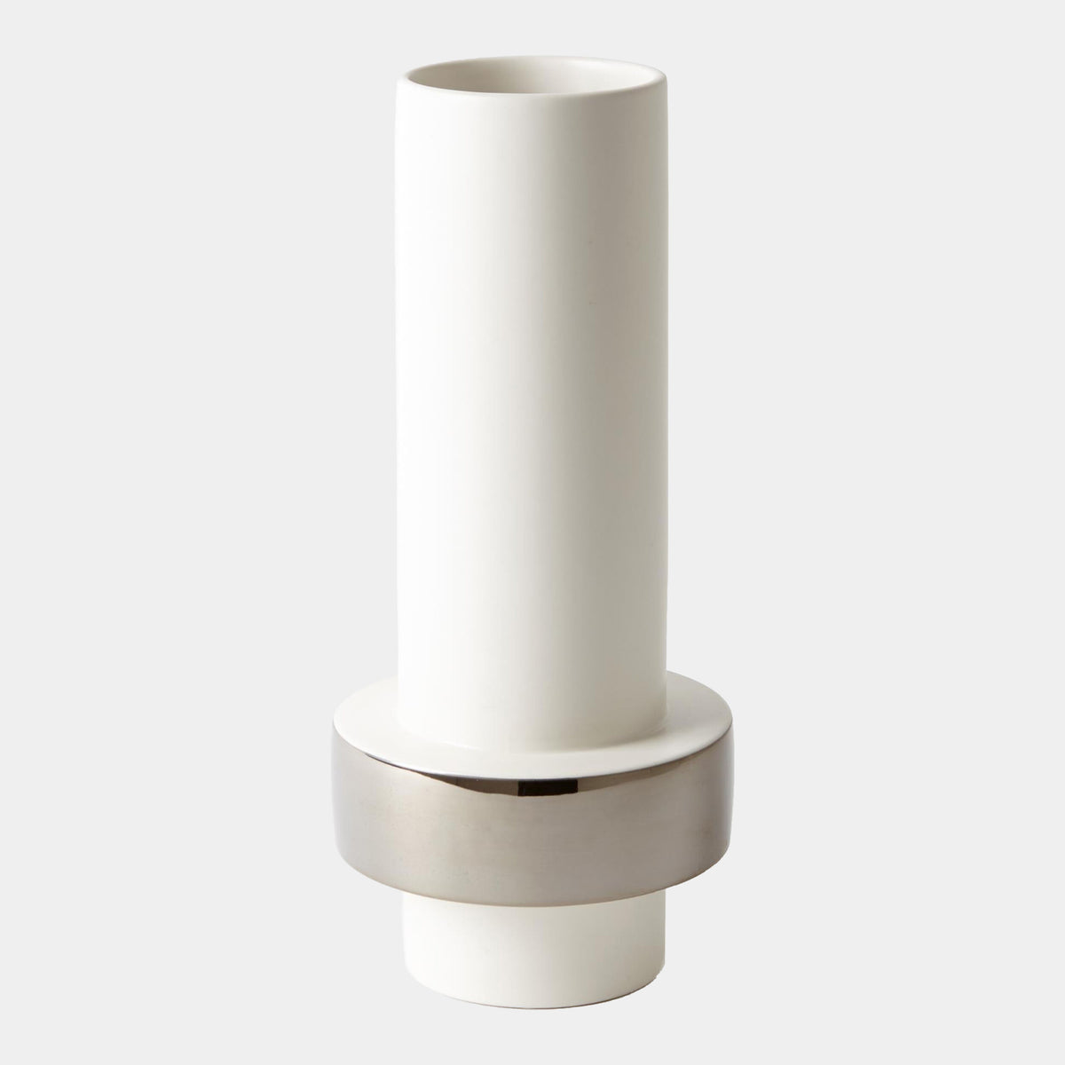 Silver Ring Vase-Low