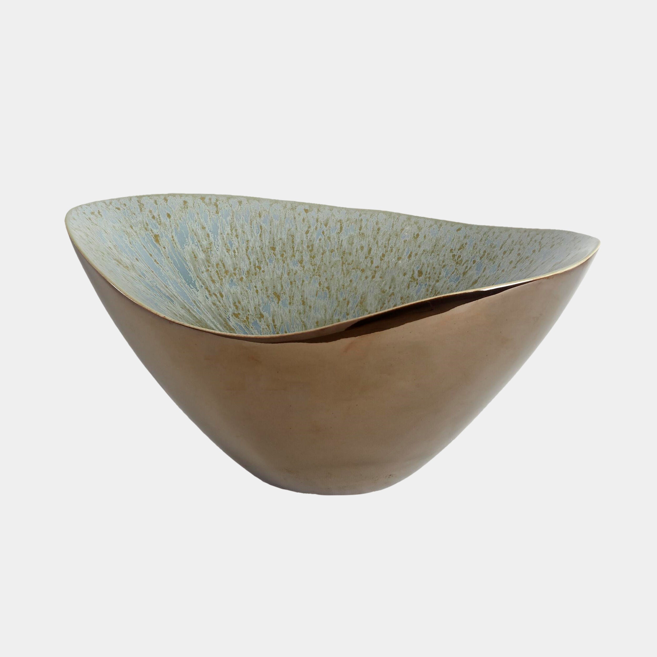 Marta's Bowl-Bronze Reactive Blue