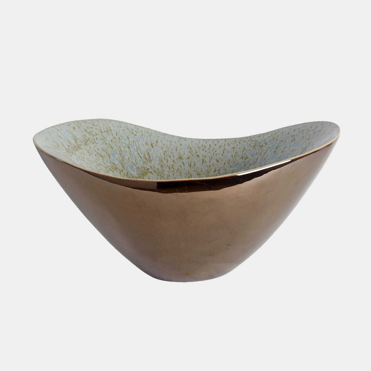 Marta's Bowl-Bronze Reactive Blue