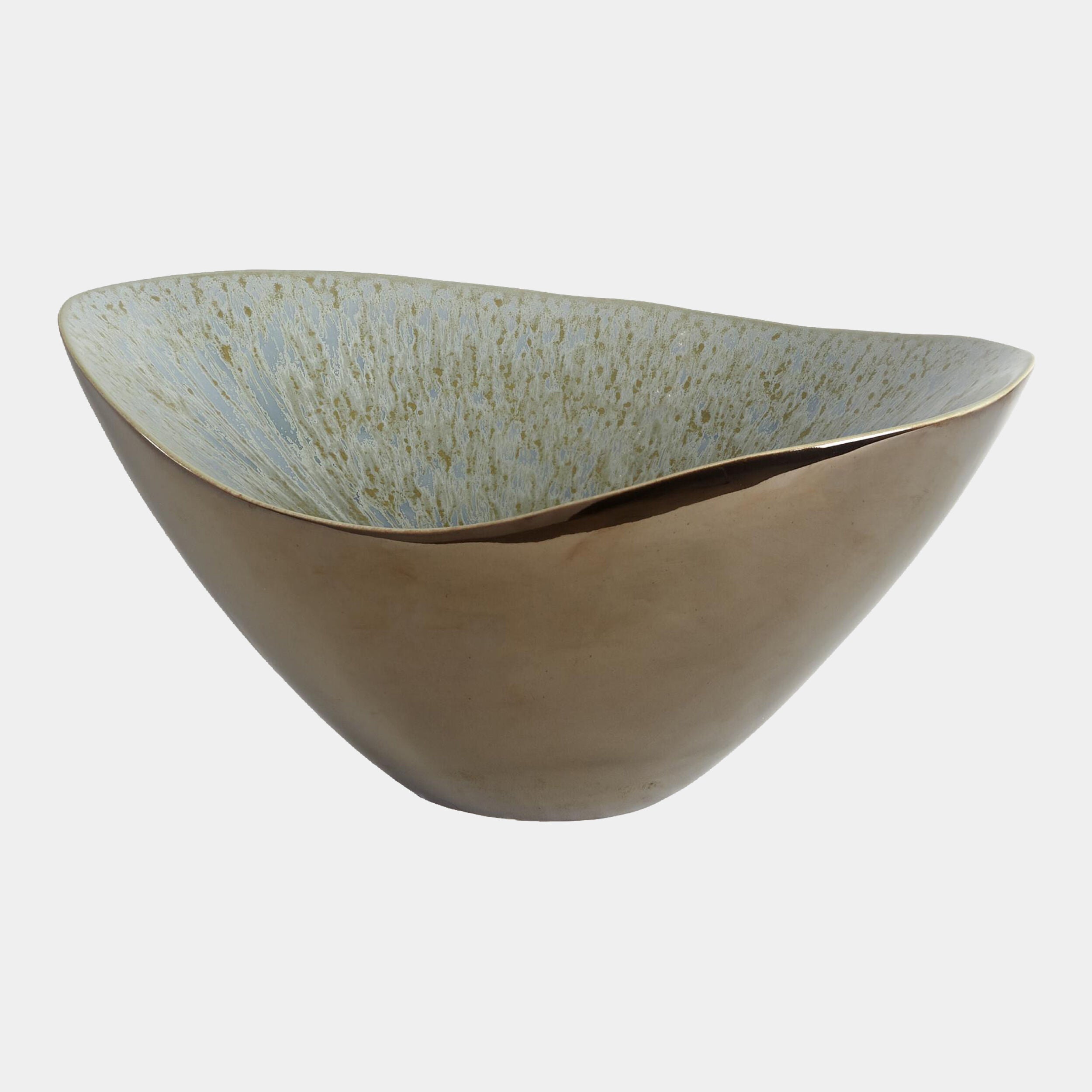 Marta's Bowl-Bronze Reactive Blue