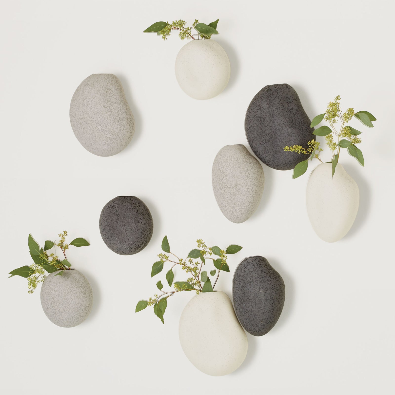 Calcasieu Wall Vases-Ivory