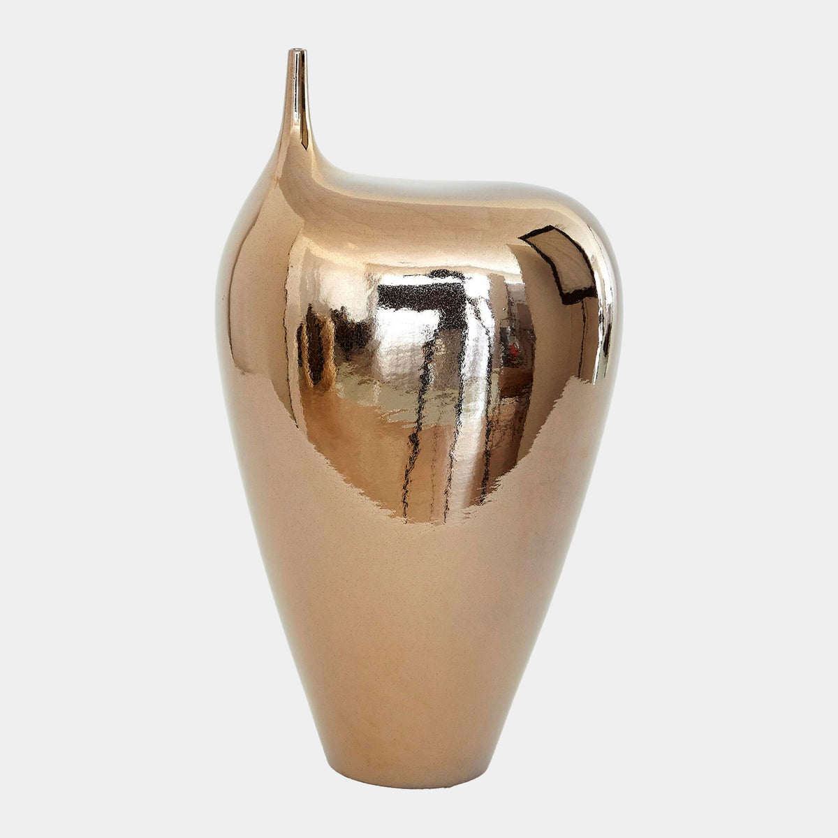 Offset Neck Object-Bronze Crackle-Med