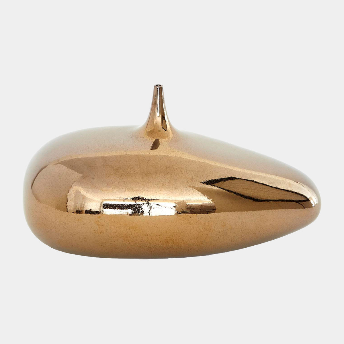 Offset Neck Object-Bronze Crackle-Sm