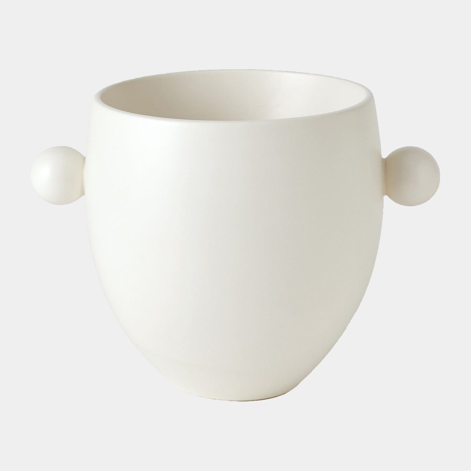 Ball Handled Ice Bucket-White