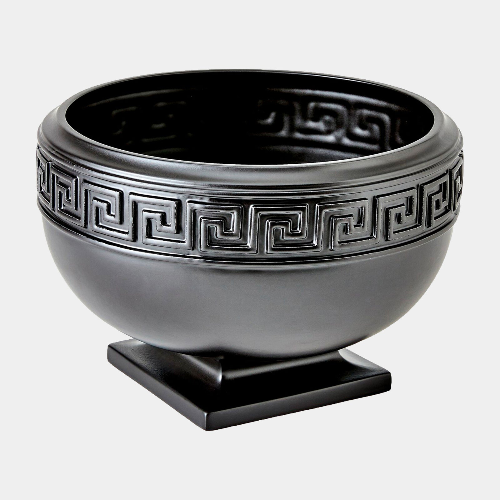 Greek Key Bowl-Black