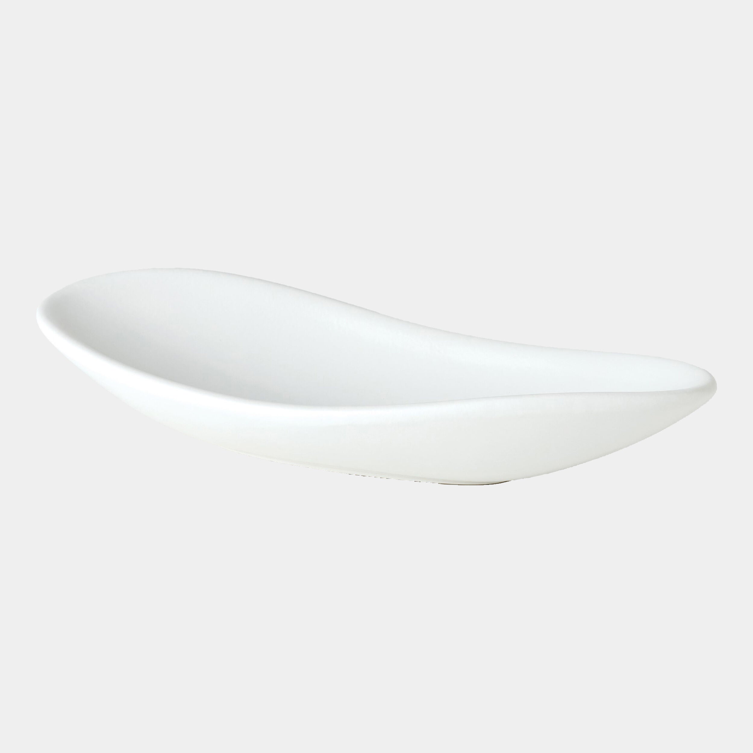 Oblong Platter Bowl-Matte White