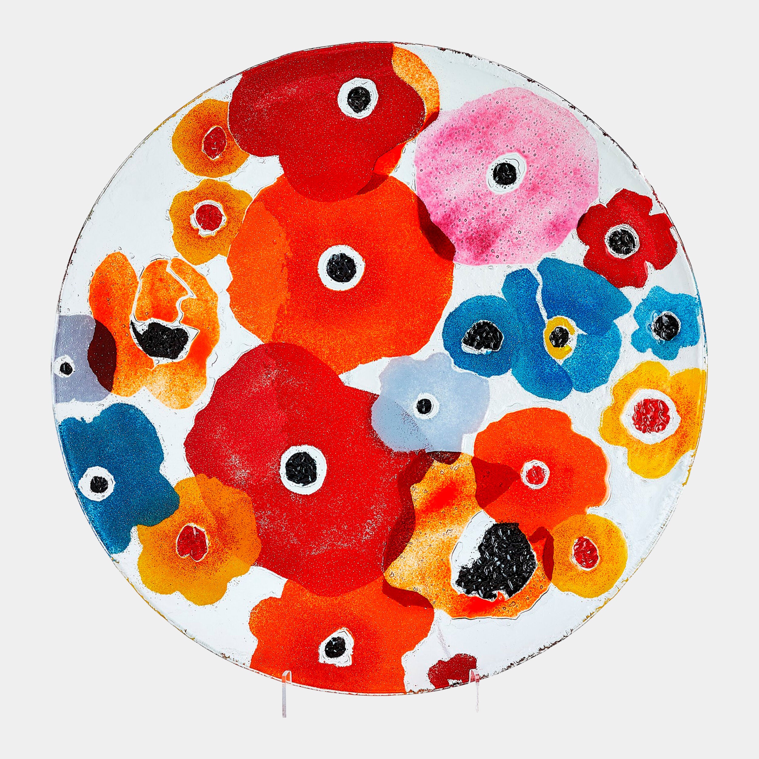 Fused Floral Charger-Bright-Lg