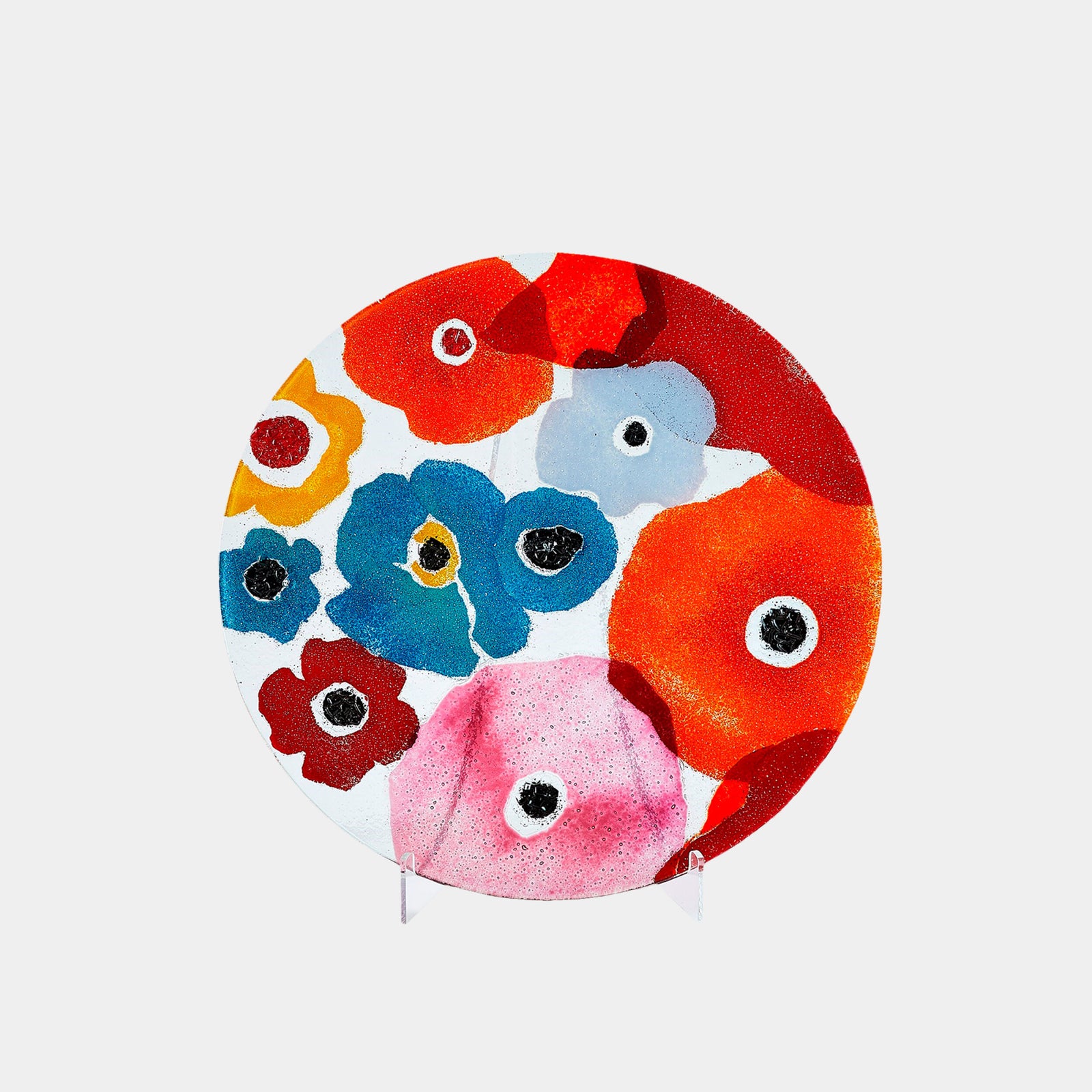 Fused Floral Charger-Bright-Sm