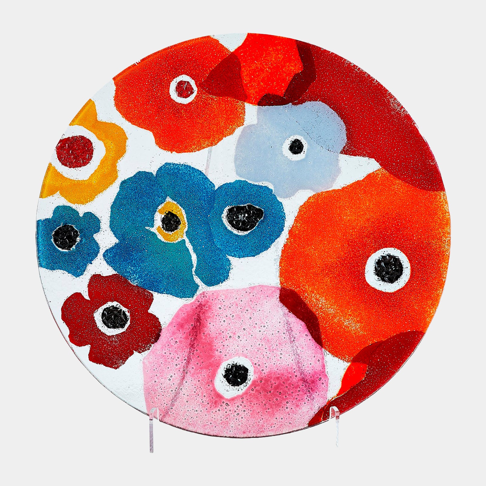 Fused Floral Charger-Bright-Sm