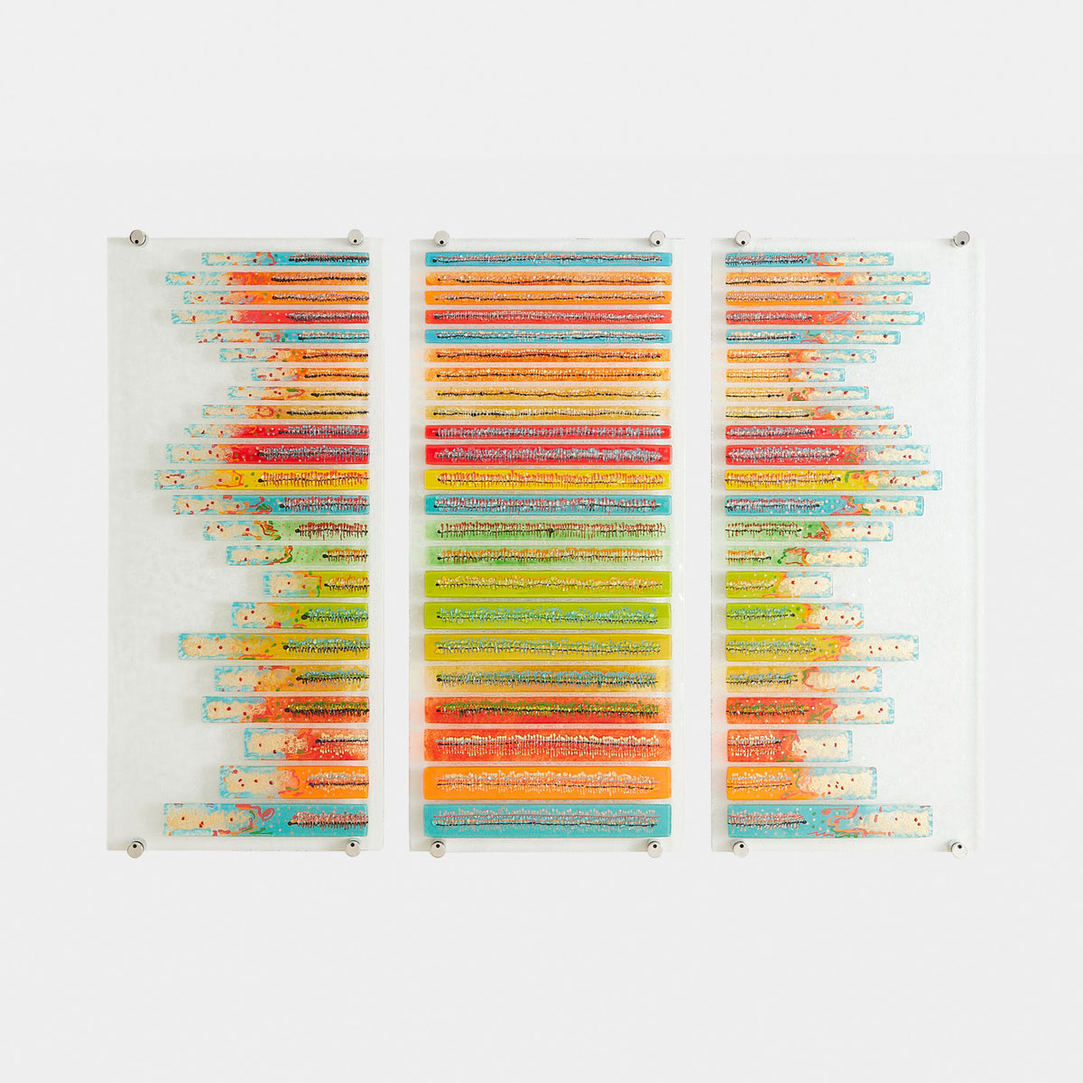 Sticks Fused Glass Wall Art-Right