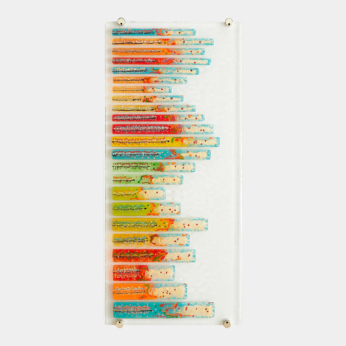 Sticks Fused Glass Wall Art-Right