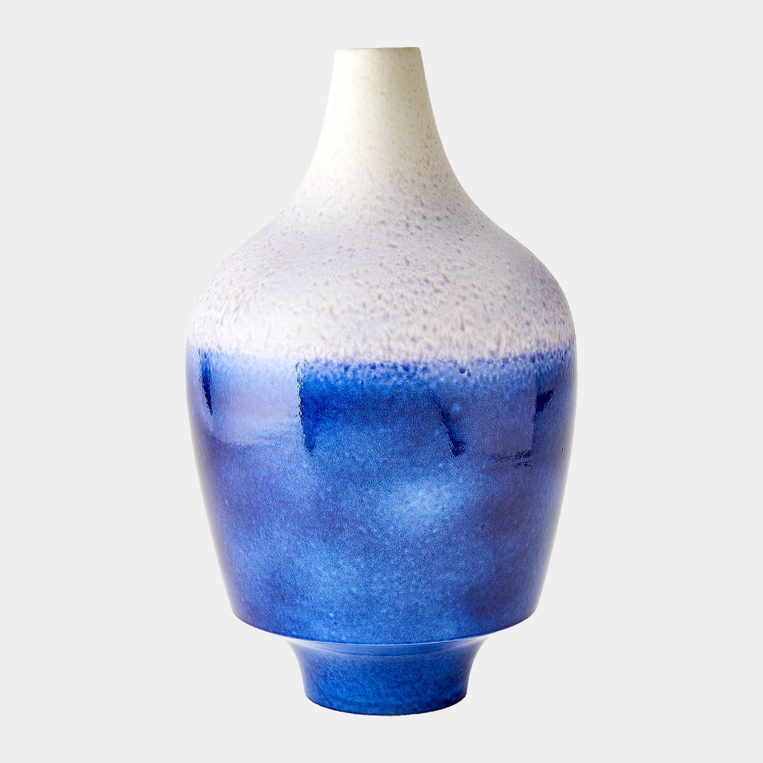 Acorn Vase-Cobalt