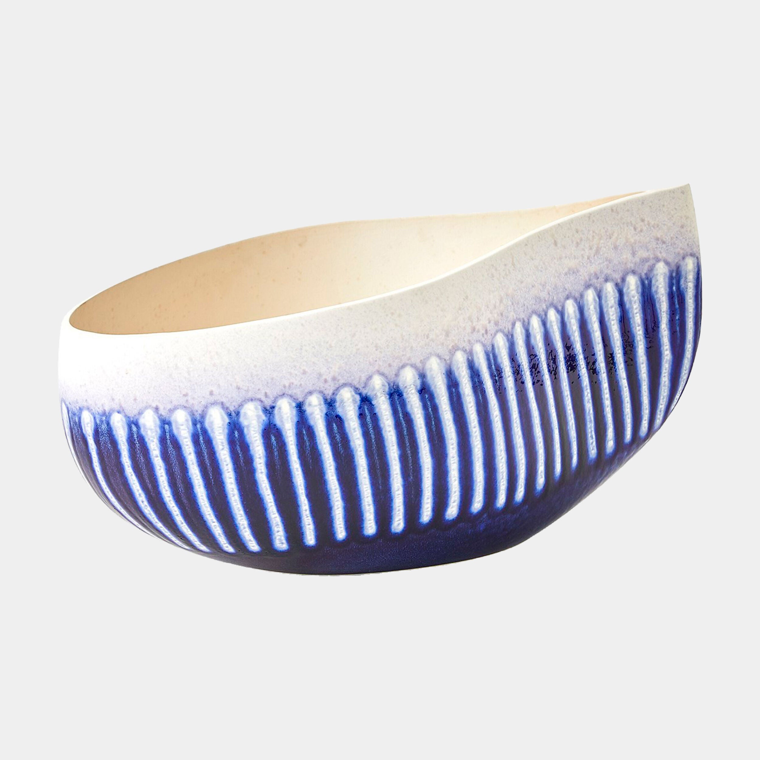 Giant Teardrop Bowl-Cobalt