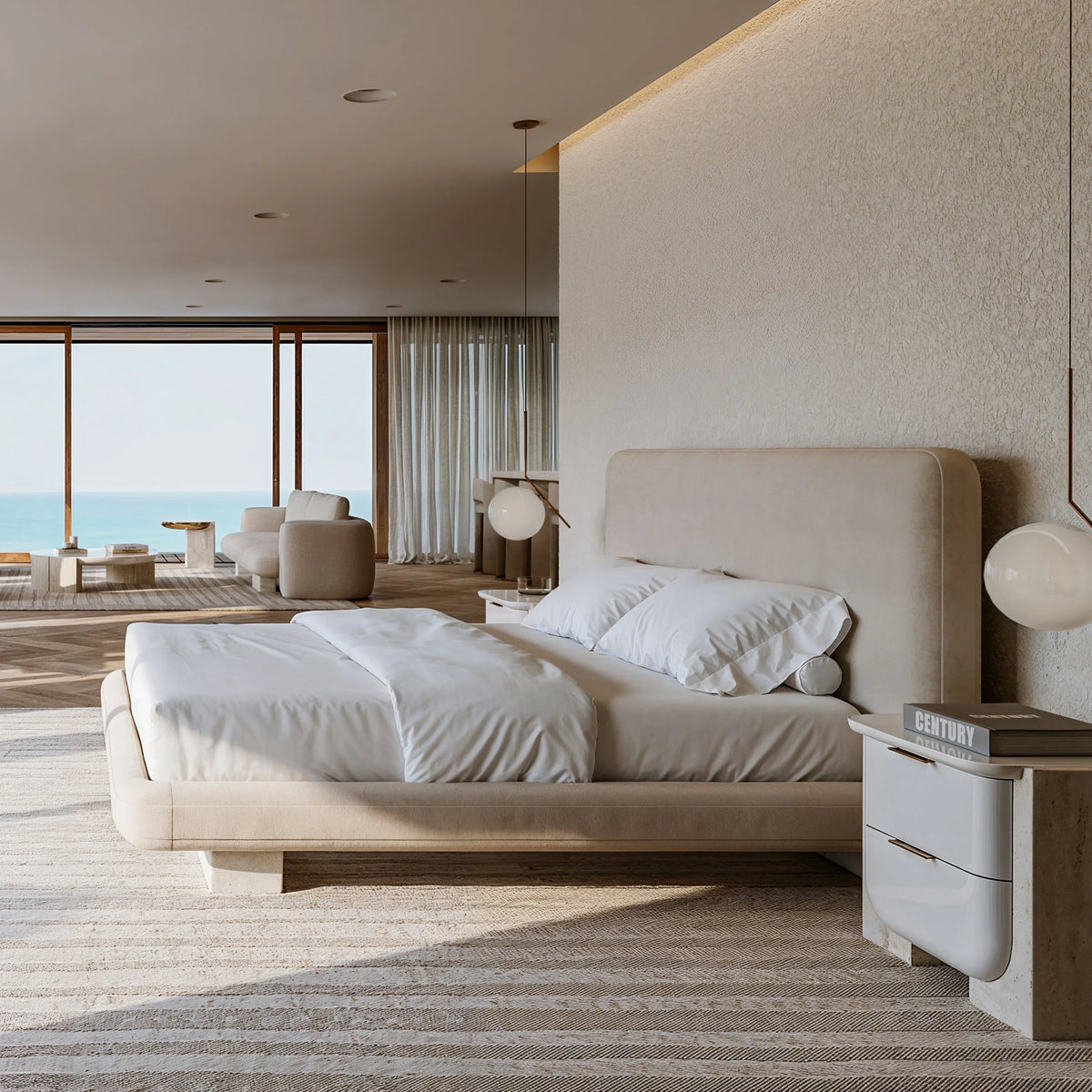 Overlap Uph Kg Bed Ivory